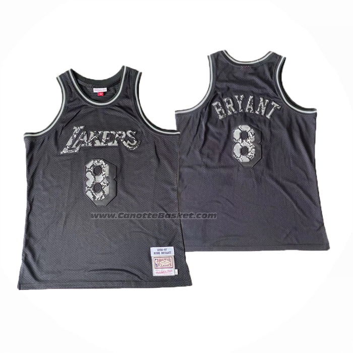 Maglia Los Angeles Lakers Kobe Bryant #8 Swingman Mitchell & Ness 1996-97 Nero